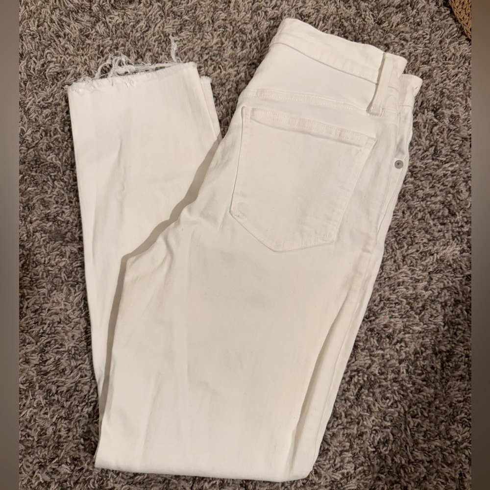 Madewell Perfect Vintage Crop White Jean